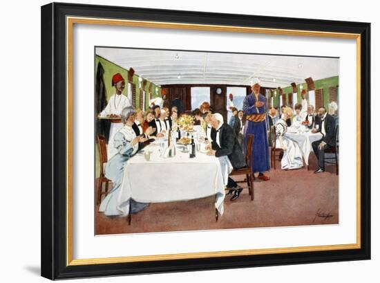 The After-dinner Speech', 1908-Lance Thackeray-Framed Giclee Print