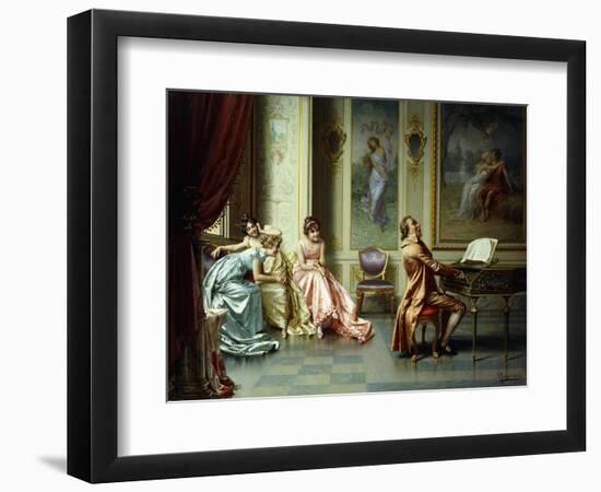 The Afternoon Concert - Out of Tune-Vittorio Reggianini-Framed Giclee Print