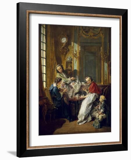 The Afternoon Meal-Francois Boucher-Framed Art Print