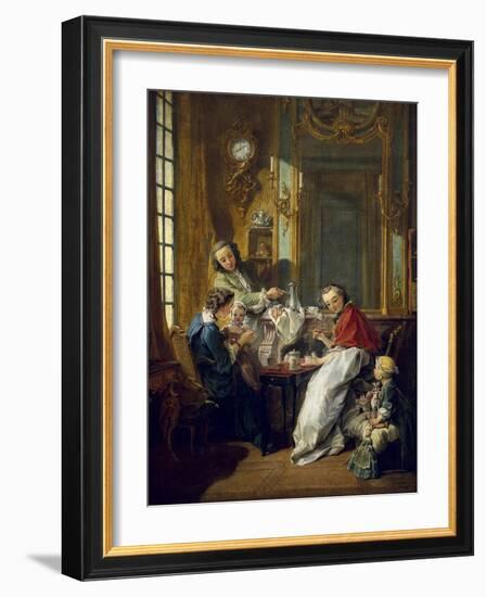 The Afternoon Meal-Francois Boucher-Framed Art Print