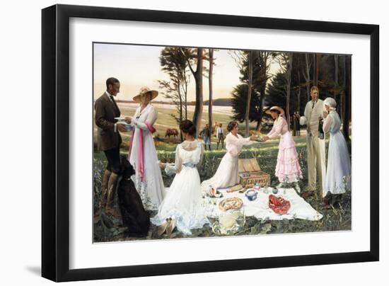 The Afternoon Picnic, 1919-Harald Slott-Moller-Framed Giclee Print