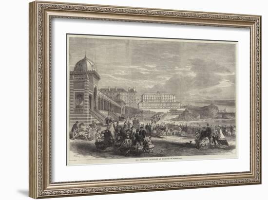 The Afternoon Promenade at Biarritz-null-Framed Giclee Print