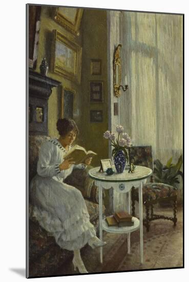 The Afternoon Read, 1917-Paul Fischer-Mounted Giclee Print