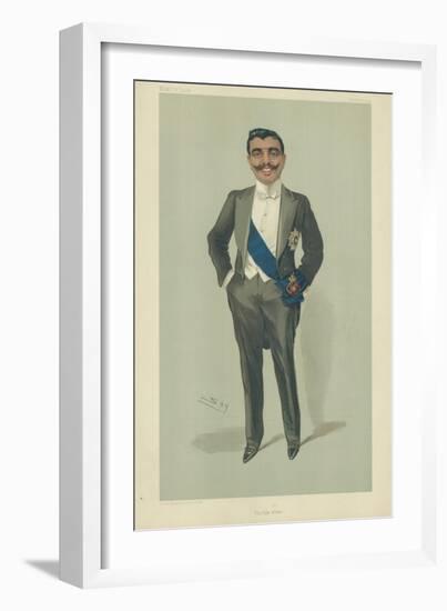 The Aga Khan, 10 November 1904, Vanity Fair Cartoon-Sir Leslie Ward-Framed Giclee Print