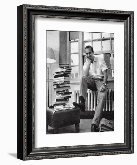 The Aga Khan While a Student at Harvard University, 1958-null-Framed Giclee Print