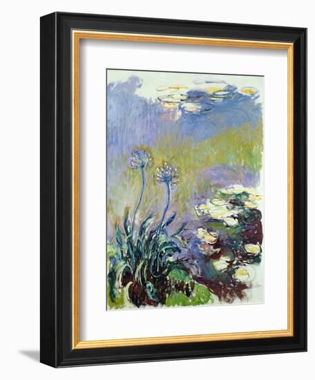 The Agapanthus, 1914-17-Claude Monet-Framed Giclee Print