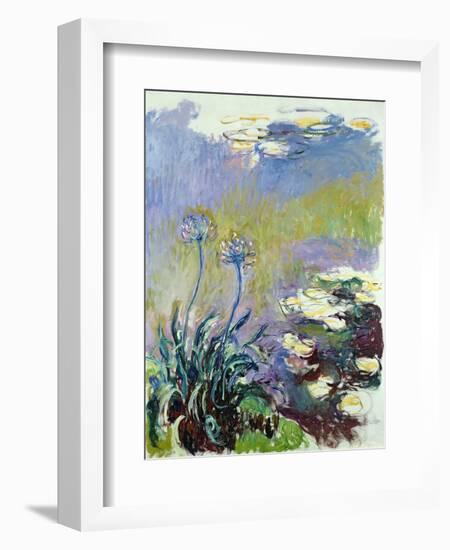 The Agapanthus, 1914-17-Claude Monet-Framed Premium Giclee Print