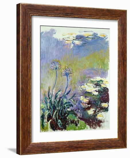 The Agapanthus, 1914-17-Claude Monet-Framed Giclee Print