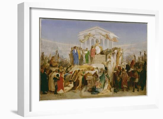 The Age of Augustus, the Birth of Christ, C.1852-54-Jean Leon Gerome-Framed Giclee Print