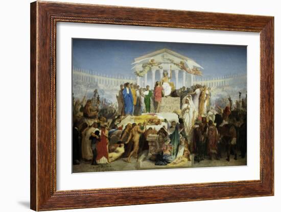 The Age of Augustus, the Birth of Christ-Jean Leon Gerome-Framed Art Print