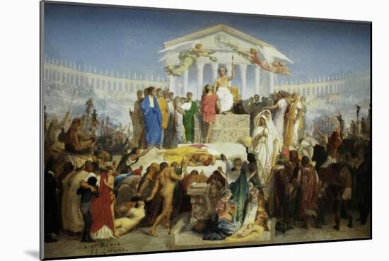 The Age of Augustus, the Birth of Christ-Jean Leon Gerome-Mounted Art Print