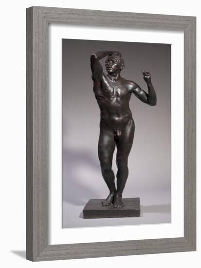 The Age of Bronze, 1875-1876 (Bronze)-Auguste Rodin-Framed Giclee Print