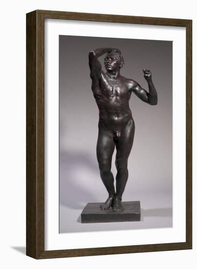 The Age of Bronze, 1875-1876 (Bronze)-Auguste Rodin-Framed Giclee Print