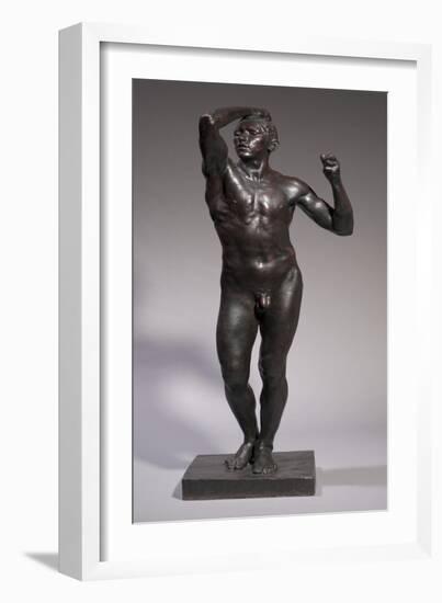 The Age of Bronze, 1875-1876 (Bronze)-Auguste Rodin-Framed Giclee Print