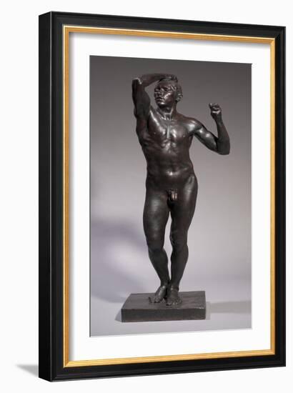 The Age of Bronze, 1875-1876 (Bronze)-Auguste Rodin-Framed Giclee Print