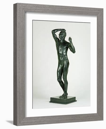 The Age of Bronze, 1877-Auguste Rodin-Framed Giclee Print