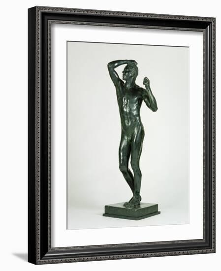 The Age of Bronze, 1877-Auguste Rodin-Framed Giclee Print