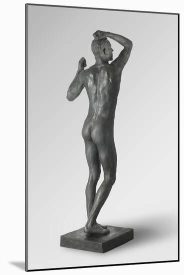 The Age of Bronze, Modeled 1875-77, Cast by Alexis Rudier (1874-1952) in 1925 (Bronze)-Auguste Rodin-Mounted Giclee Print