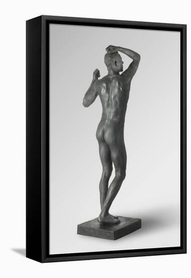 The Age of Bronze, Modeled 1875-77, Cast by Alexis Rudier (1874-1952) in 1925 (Bronze)-Auguste Rodin-Framed Premier Image Canvas