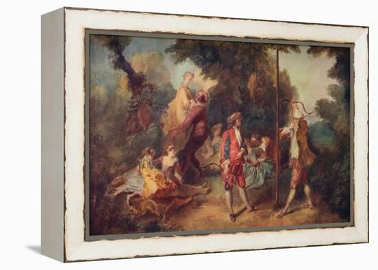 'The Ages of Man - Manhood', c1710-1740, (1910)-Nicolas Lancret-Framed Premier Image Canvas