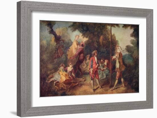 'The Ages of Man - Manhood', c1710-1740, (1910)-Nicolas Lancret-Framed Giclee Print