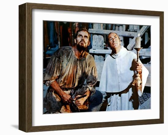 The Agony And The Ecstasy, Charlton Heston, Rex Harrison, 1965-null-Framed Photo
