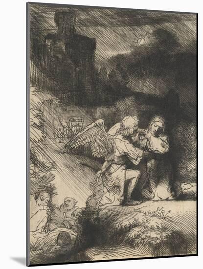 The Agony in the Garden, C.1657-Rembrandt van Rijn-Mounted Giclee Print