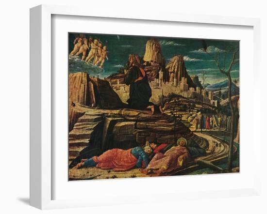 'The Agony in the Garden', c1458, (1909)-Andrea Mantegna-Framed Giclee Print