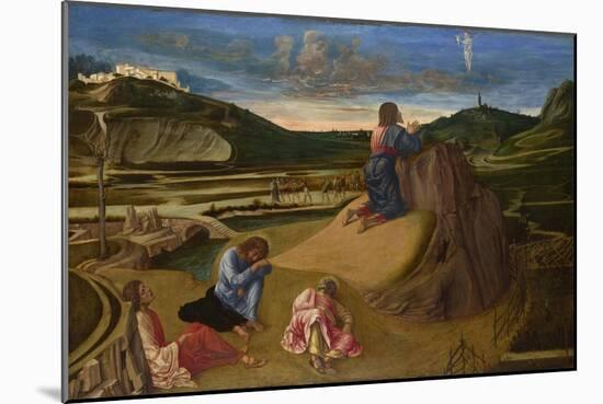 The Agony in the Garden, Ca 1465-Giovanni Bellini-Mounted Giclee Print