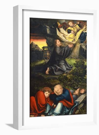 The Agony in the Garden, Ca 1518-Lucas Cranach the Elder-Framed Giclee Print