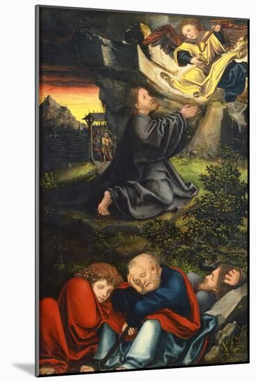 The Agony in the Garden, Ca 1518-Lucas Cranach the Elder-Mounted Giclee Print