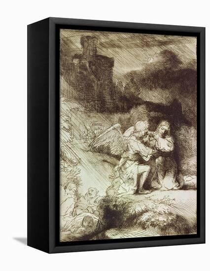 The Agony in the Garden-Rembrandt van Rijn-Framed Premier Image Canvas