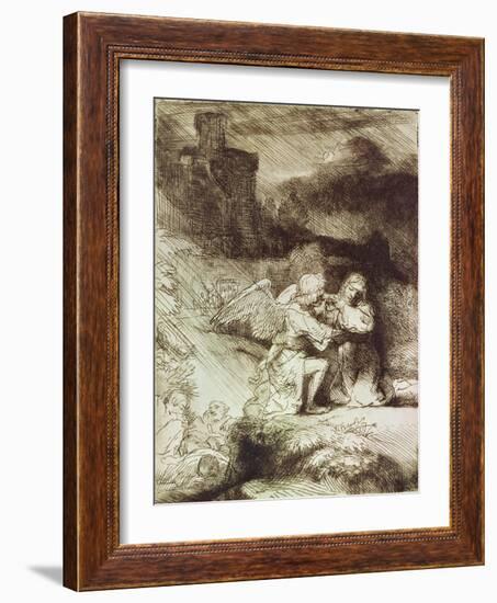 The Agony in the Garden-Rembrandt van Rijn-Framed Giclee Print