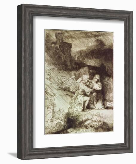 The Agony in the Garden-Rembrandt van Rijn-Framed Giclee Print