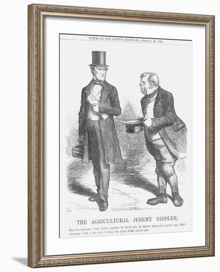 The Agricultural Jeremy Diddler, 1865-John Tenniel-Framed Giclee Print