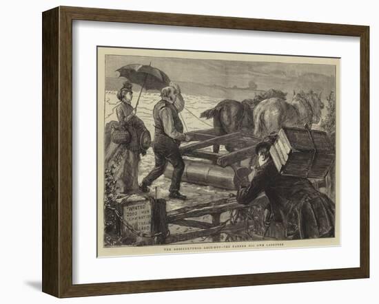 The Agricultural Lock-Out, the Farmer His Own Labourer-Sydney Prior Hall-Framed Giclee Print