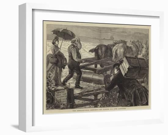 The Agricultural Lock-Out, the Farmer His Own Labourer-Sydney Prior Hall-Framed Giclee Print