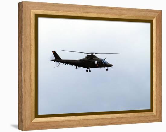 The Agusta A-109 Helicopter of the Belgian Army in Flight-Stocktrek Images-Framed Premier Image Canvas