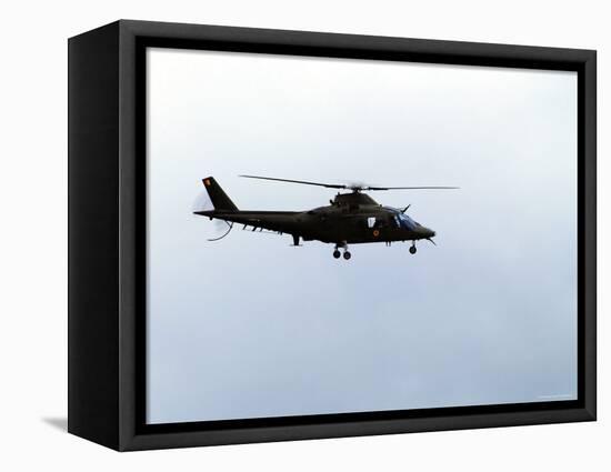 The Agusta A-109 Helicopter of the Belgian Army in Flight-Stocktrek Images-Framed Premier Image Canvas