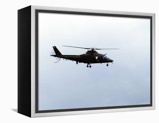 The Agusta A-109 Helicopter of the Belgian Army in Flight-Stocktrek Images-Framed Premier Image Canvas