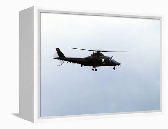 The Agusta A-109 Helicopter of the Belgian Army in Flight-Stocktrek Images-Framed Premier Image Canvas