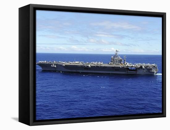 The Aircraft Carrier USS Abraham Lincoln Transits across the Pacific Ocean-Stocktrek Images-Framed Premier Image Canvas