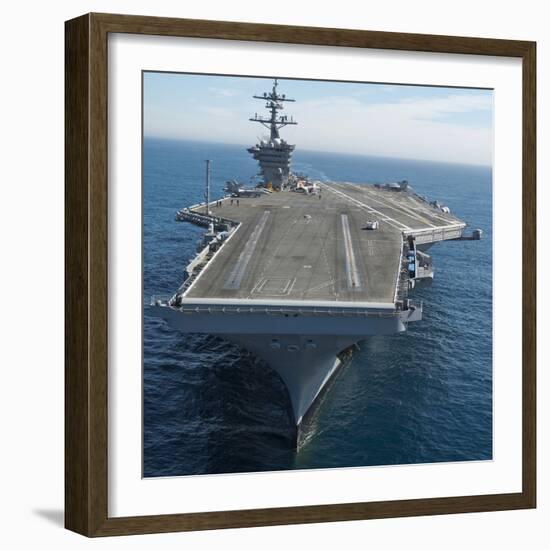 The Aircraft Carrier USS Carl Vinson in the Pacific Ocean-Stocktrek Images-Framed Photographic Print