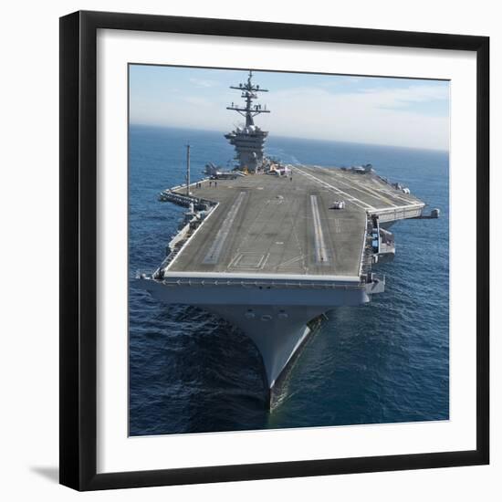 The Aircraft Carrier USS Carl Vinson in the Pacific Ocean-Stocktrek Images-Framed Photographic Print