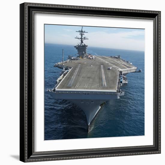 The Aircraft Carrier USS Carl Vinson in the Pacific Ocean-Stocktrek Images-Framed Photographic Print