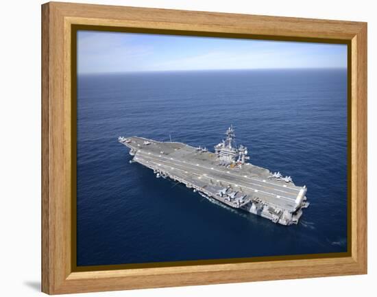 The Aircraft Carrier USS Carl Vinson in the Pacific Ocean-Stocktrek Images-Framed Premier Image Canvas