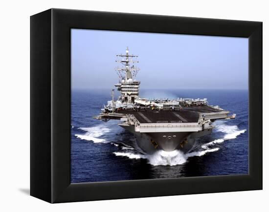 The Aircraft Carrier USS Dwight D. Eisenhower Transits the Arabian Sea-Stocktrek Images-Framed Premier Image Canvas