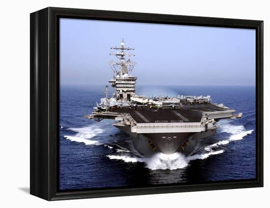 The Aircraft Carrier USS Dwight D. Eisenhower Transits the Arabian Sea-Stocktrek Images-Framed Premier Image Canvas