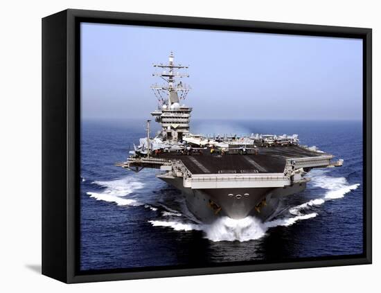 The Aircraft Carrier USS Dwight D. Eisenhower Transits the Arabian Sea-Stocktrek Images-Framed Premier Image Canvas