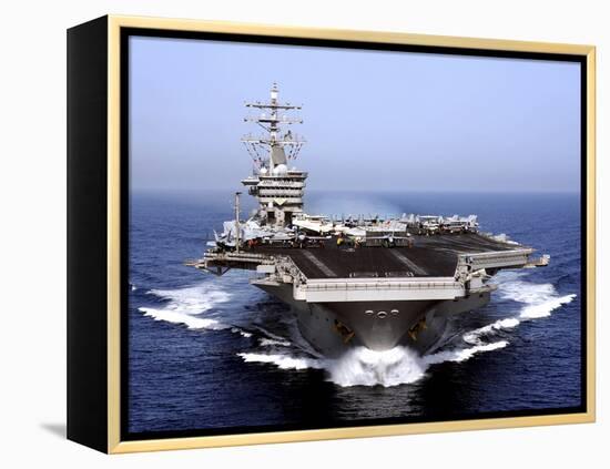 The Aircraft Carrier USS Dwight D. Eisenhower Transits the Arabian Sea-Stocktrek Images-Framed Premier Image Canvas